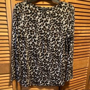 Mario Serrani Brown, Black & Grey Leopard Tunic/Top